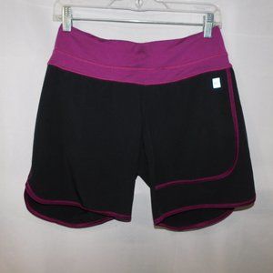 MEC Womens 4 Slim Fit LEVITATE Black Purple Running Short